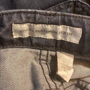 Dark Navy Chicos Platinum Jeans .5